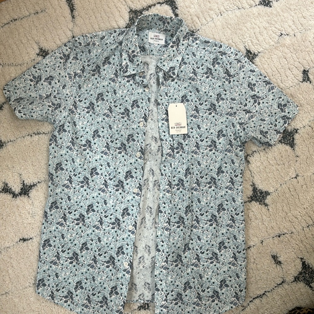 Ben Sherman Men’s Short Sleeve Button Down M